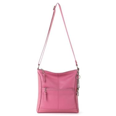 Imagem de The Sak Bolsa tiracolo de couro Lucia - Bolsa feminina de couro premium para uso diário e viagens - Bolsa transversal com zíper, Ponto de amoreira, One Size