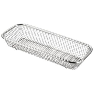 Imagem de Escorredor Em Inox Retangular Multiuso Fruteira Alimentos