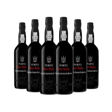 Imagem de Kit 6 Garrafas Vinho do Porto Fine Ruby