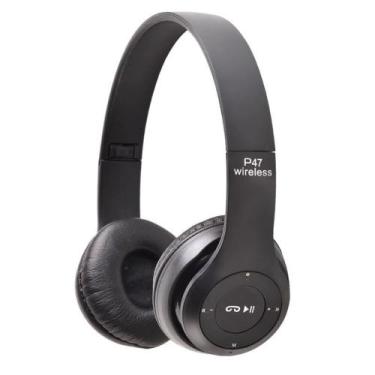 Imagem de Fone de Ouvido sem Fio Bluetooth - P47 Preto - SM