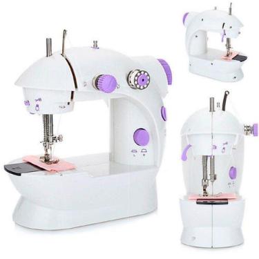 Imagem de Máquina Mini De Costura Portátil Elétrica Bivolt 110v 220v - BELLATOR,
