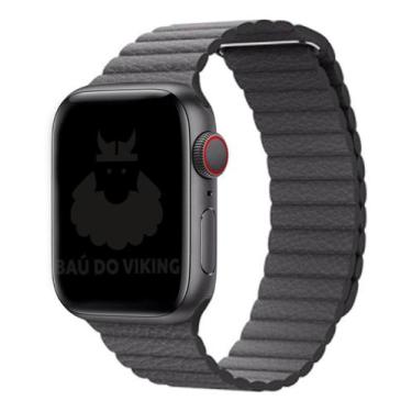 Imagem de Pulseira Loop Compatível com Apple Watch - Baú do Viking, 42-44, Cinza