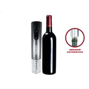 Imagem de Abridor De Vinho Elegante Eletrico Chumbo com LED  - Durawell