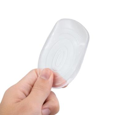 Imagem de Par De Palmilha Calcanhar Silicone Gel Ortopedica Anti Impacto Confortavel