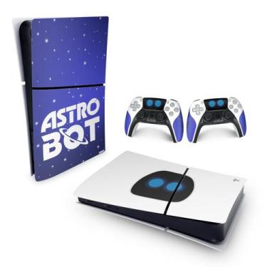 Imagem de Adesivo Compatível PS5 Slim Playstation Skin Horizontal - Astro Bot - 