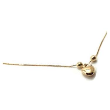 Imagem de Tornozeleira de ouro 18k com Pingente de Coração - Elegancy Joias