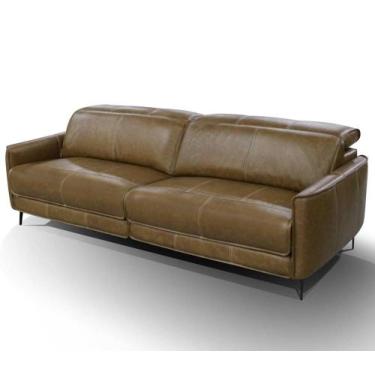 Imagem de Sofa Murphy 2 Lugares Com Braco Couro Capuccino 194cm - 68368 - Sun Ho