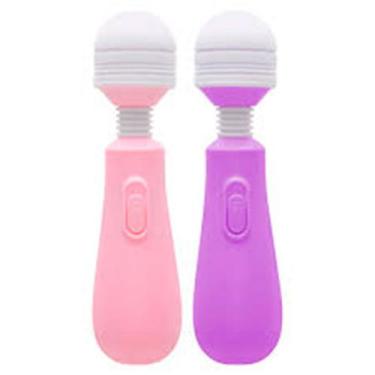 Imagem de Vibrador Varinha Mágica Corporal 2 Vibrações Flexível Sortido - Papo d