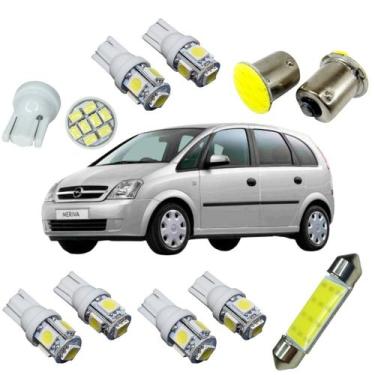 Imagem de Kit Lâmpadas Led Luz Super Branca Teto Farolete Ré Placa Pingão 8 Leds