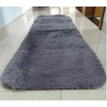 Imagem de Tapete Passadeira Peluda Felpuda Macia Para Sala Corredor Beira de Cam