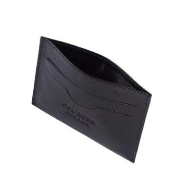 Imagem de Carteira Slim Pequena Porta Cartão CNH Couro Legítimo 158c - Couro50, 