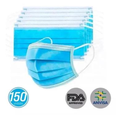 Imagem de Mascara descartavel tripla camada c/clip nasal  c/ 150 pçs - REDE SOLD