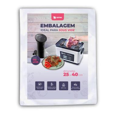 Imagem de Embalagem Sous Vide 25x40 - 100 Unidades - Cetro