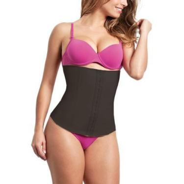 Imagem de Kit com 10 cintas modeladora feminina Esbelt, Preto, P