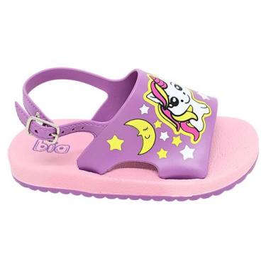 Imagem de Sandália Unicórnio Infantil Menina Leve Macia Confortavel Antiderrapan