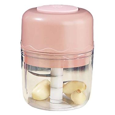 Imagem de Mini cortador de alimentos elétrico, portátil, à prova d'água, pequeno, espremedor de alho, liquidificador, moedor de especiarias, processador com carregamento USB para pimenta, gengibre, cebola,