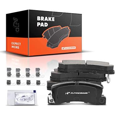 Imagem de A-Premium Conjunto de pastilhas de freio a disco de cerâmica traseiras compatível com Toyota Camry 1990-1999, Celica 1986-1995, Solara 1999 e Lexus ES250 1990-1991, ES300 1992-1999, RX300 1999-2003