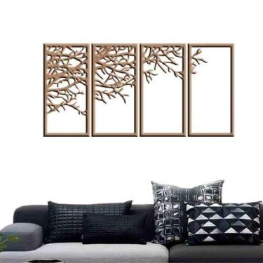 Imagem de Quadro Decorativo Galhos Secos 3Mm Vazado - Mdf/Cru - Decoarts