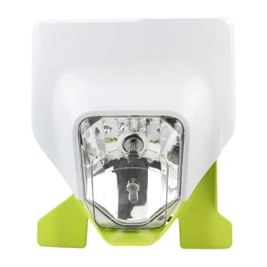 Imagem de PowerMotor Farol de bicicleta suja, farol redondo de LED para Husqvarna FC TC TE FE FX TX 125 250-450 501 FE250 FC250 TE300 (amarelo)