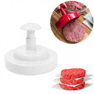 Imagem de Hamburgueira Modelador de Hamburguer 170g em Plastico Branca  Decoruti