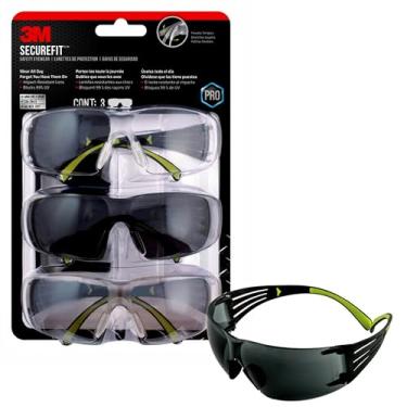 Imagem de 3M SF400-W-3PK Secure-Fit 400 Anti-Fog Eye Protection Glasses