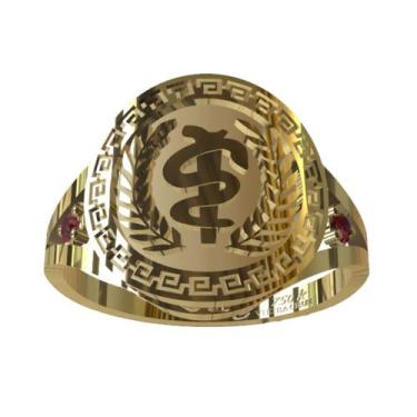 Imagem de Anel De Formatura De Odontologia Em Ouro 18K - Vieira  Cruz Joias, 29,