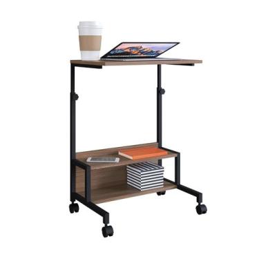 Imagem de Mesa Auxiliar De Trabalho Com Regulagem De Altura e Rodízios Artetube 