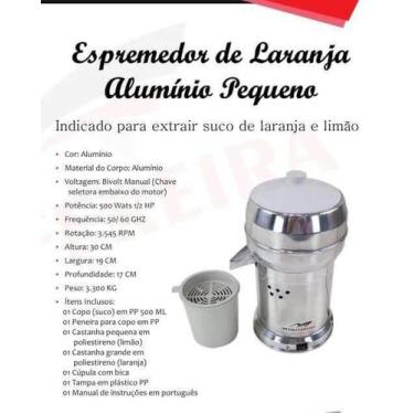 Imagem de Espremedor de suco médio - metal ferreira