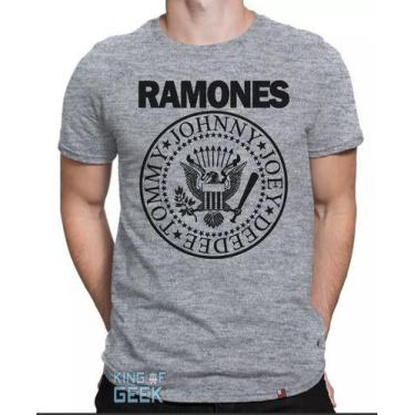 Imagem de Camiseta Ramones Logo Camisa Banda Rock Anos 80 Clássicos - king of Ge