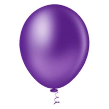 Imagem de Balão Látex Redondo 5 Violeta 50 Un - Pic Pic