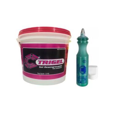 Imagem de Marcador Industrial & Gel Desengraxante Rosa - Trigel, Verde