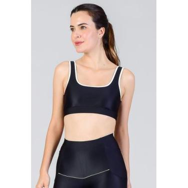 Imagem de Top Feminino Edge Fitae, Preto, P
