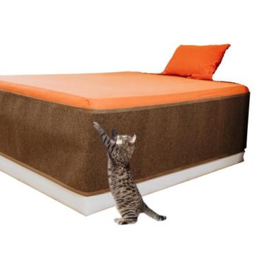 Imagem de Protetor Arranhador Cama Box para Gatos - Au Au Miau Company, CARAMELO