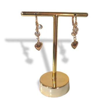 Imagem de Expositor Brinco Metal - DOURADO - PEQUENO - 2 furos - J&F