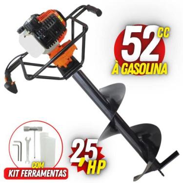 Imagem de Perfurador de Solo Vulcan VPS520 2T Broca 80x30cm Para Fixação de Esta