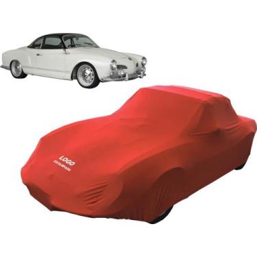Imagem de Capa De Tecido Helanca Para Carro Karmann Ghia TC - Mz, Vermelha