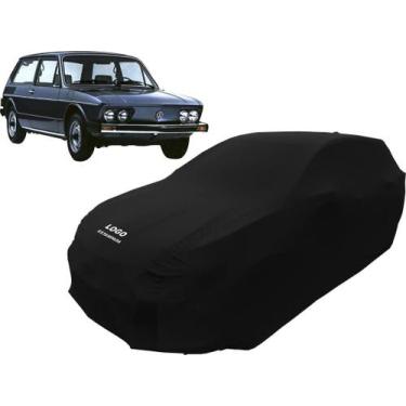 Imagem de Capa Automotiva Volkswagen Brasília Tecido Helanca Lycra - Mz, Preta