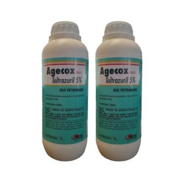Imagem de Kit 2 Agecox Neo Anticoccidiano Toltrazuril 5% 1l Agener - 000212