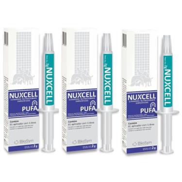 Imagem de Kit 3 Nuxcell Pufa  Imunidade Suplemento Vitamínico Biosyn