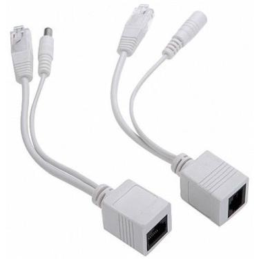 Imagem de Par De Cabo Adaptador Injetor Poe Rj45 Macho E Fêmea 20 Cm - Geral