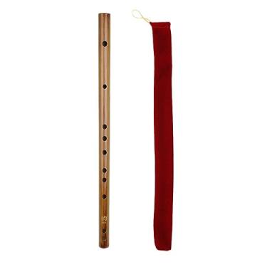 Imagem de Flauta em miniatura, flauta de bambu, flauta de bambu para iniciantes, flauta para profissionais, instrumentos populares, flauta tradicional, instrumentos folclóricos chineses tradicionais (F)