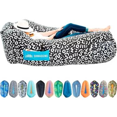 Imagem de Chillbo Sofá inflável Shwaggins – A cadeira inflável de fácil configuração é perfeita para equipamentos de praia, acampamento e acessórios de festivais.