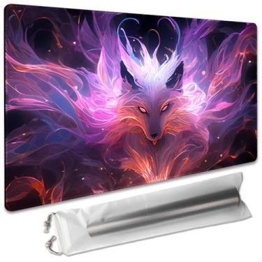 Imagem de Board Game 14x24in MTG Playmat Compatible for OCG CCG RPG TCG Playmats (Nine Tailed Fox 3)