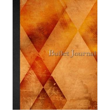 Imagem de Bullet Journal: 8.5 x 11-160 pages - Geometric - Wood Texture - Abstract - Notebook Dotted Grid - soft cover glossy finish - journal, planner, organizer, dot point, sketch, calligraphy