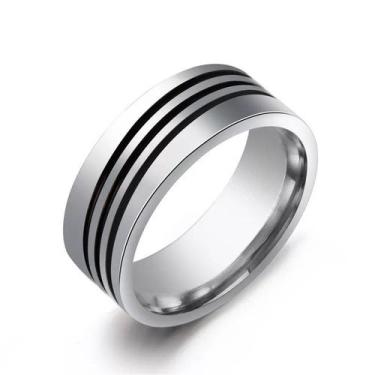 Imagem de Anel Masculino de Aço Inox Line - Vorax Acessórios