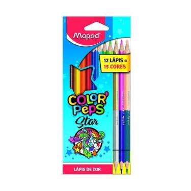 Imagem de Lápis De Cor Maped Color'Peps Star 12+3Duo 15 Cores