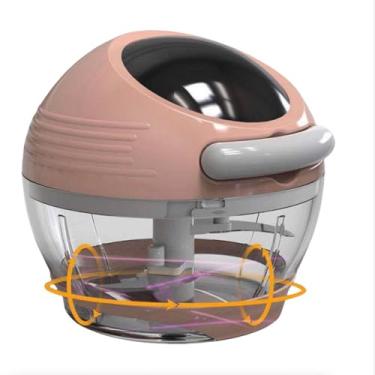 Imagem de Espremedor de alho, triturador de alho, moedor de carne puxado à mão, triturador de purê de alho, cortador de legumes, manual sem esforço