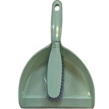 Imagem de Kit Pá e Vassoura de Mão para Limpeza - Panosul, Verde