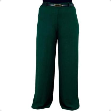 Imagem de Calça Pantalona Feminina Duna Social  Plus Size Wide Leg - 40 Graus, V