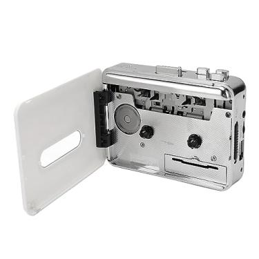 Imagem de Cassette Player Retro USB Cassetes Tape To Mp3 Converter Auto Reverso Pocket Pocket Player para Esportes de Viagem e Amantes de Música Em Preto e Branco